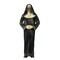 Sinister Sister Costume Stained Nun Gown Gloves Skull Cross Necklace Mask